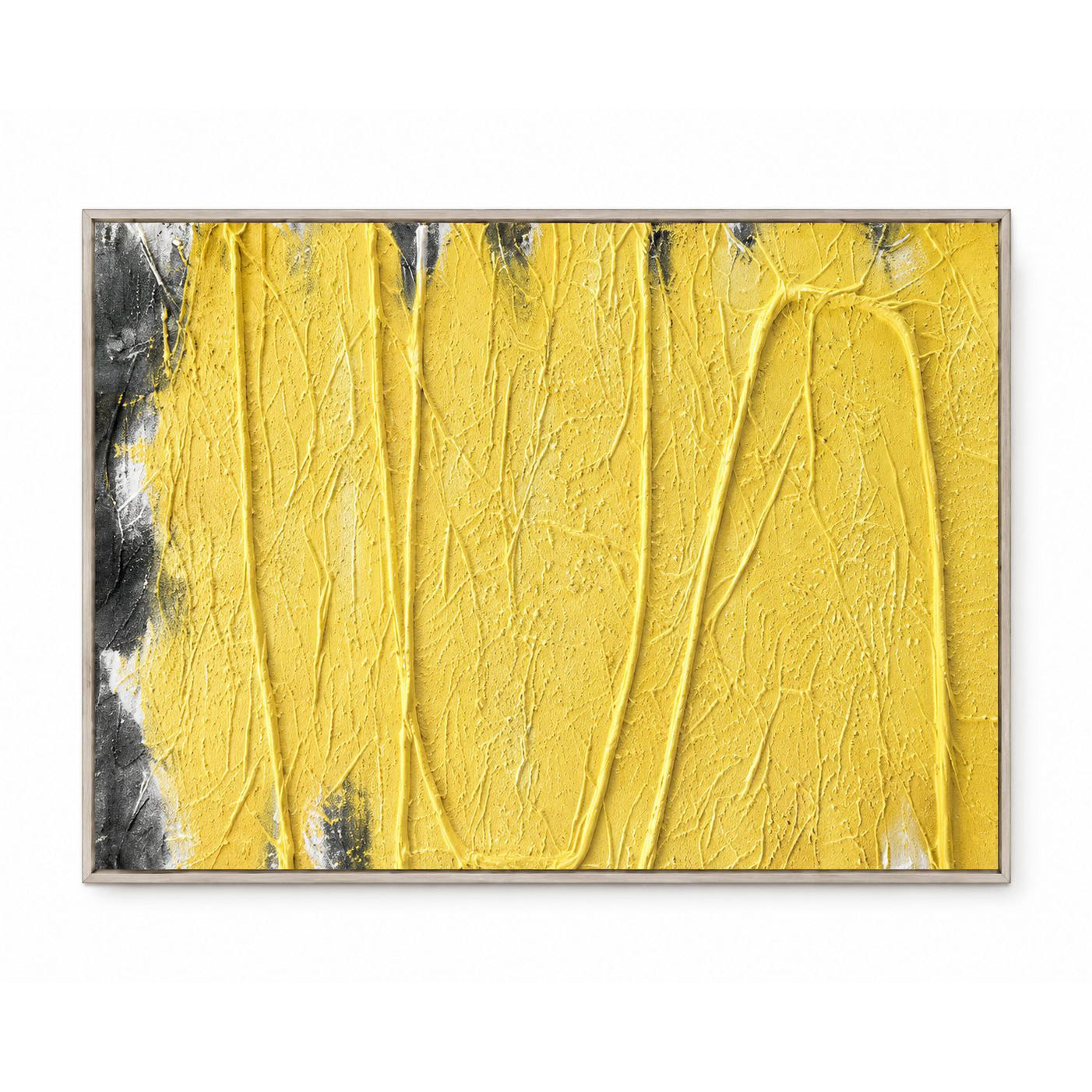 Golden Rhythm Mixed Media Painting