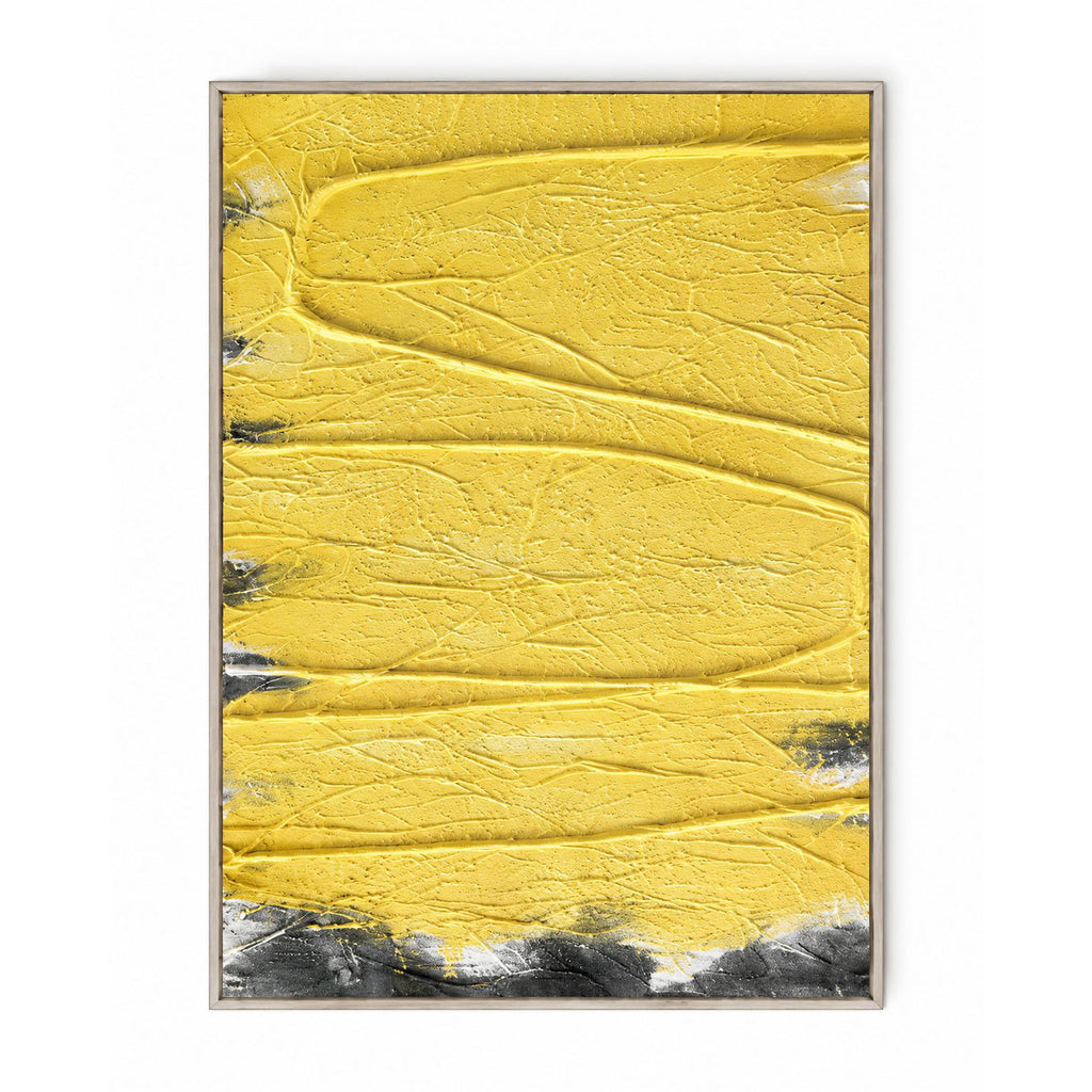 Golden Rhythm Mixed Media Painting