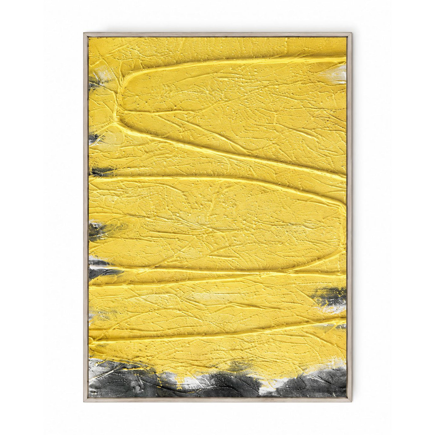 Golden Rhythm Mixed Media Painting