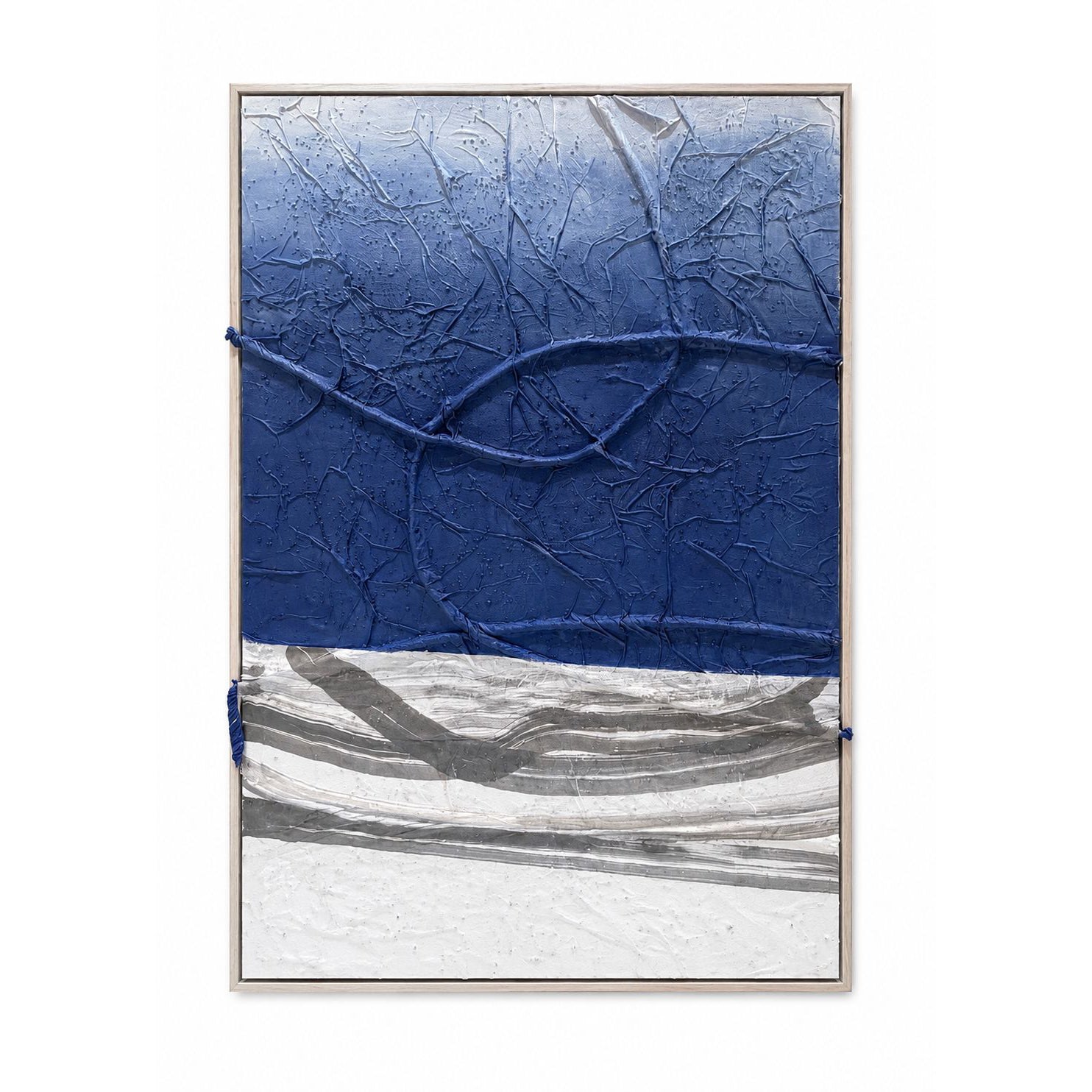 Blue Horizon Mixed Media Painting