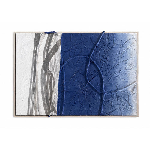 Blue Horizon Mixed Media Painting