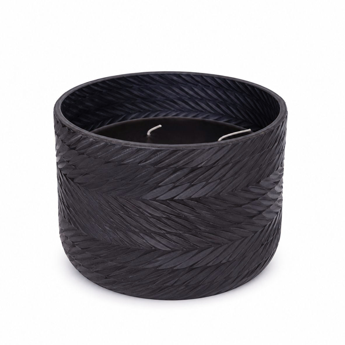 Dark Navy Carved Scented Candle