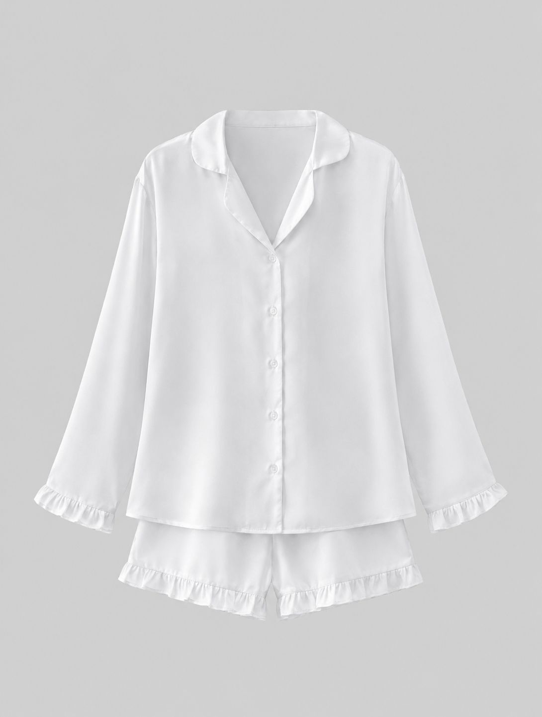 Ruffle Shorts and Long Sleeve