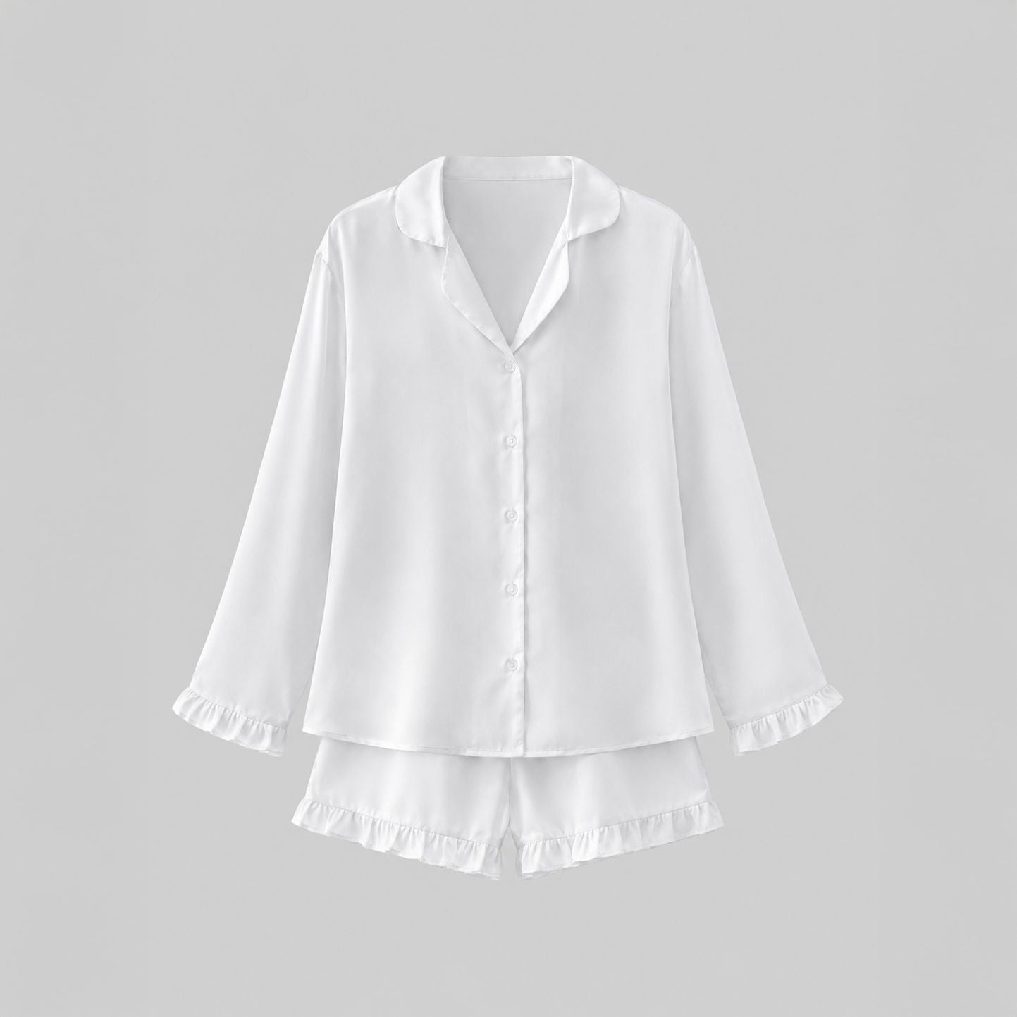 Ruffle Shorts and Long Sleeve