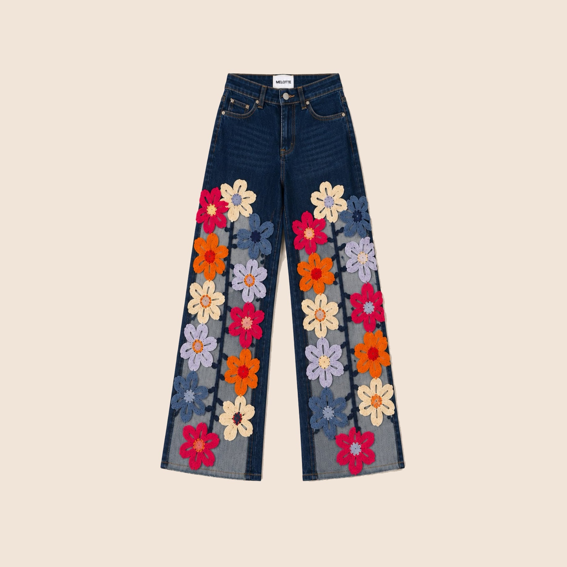 Floral Window Jeans (Colors)