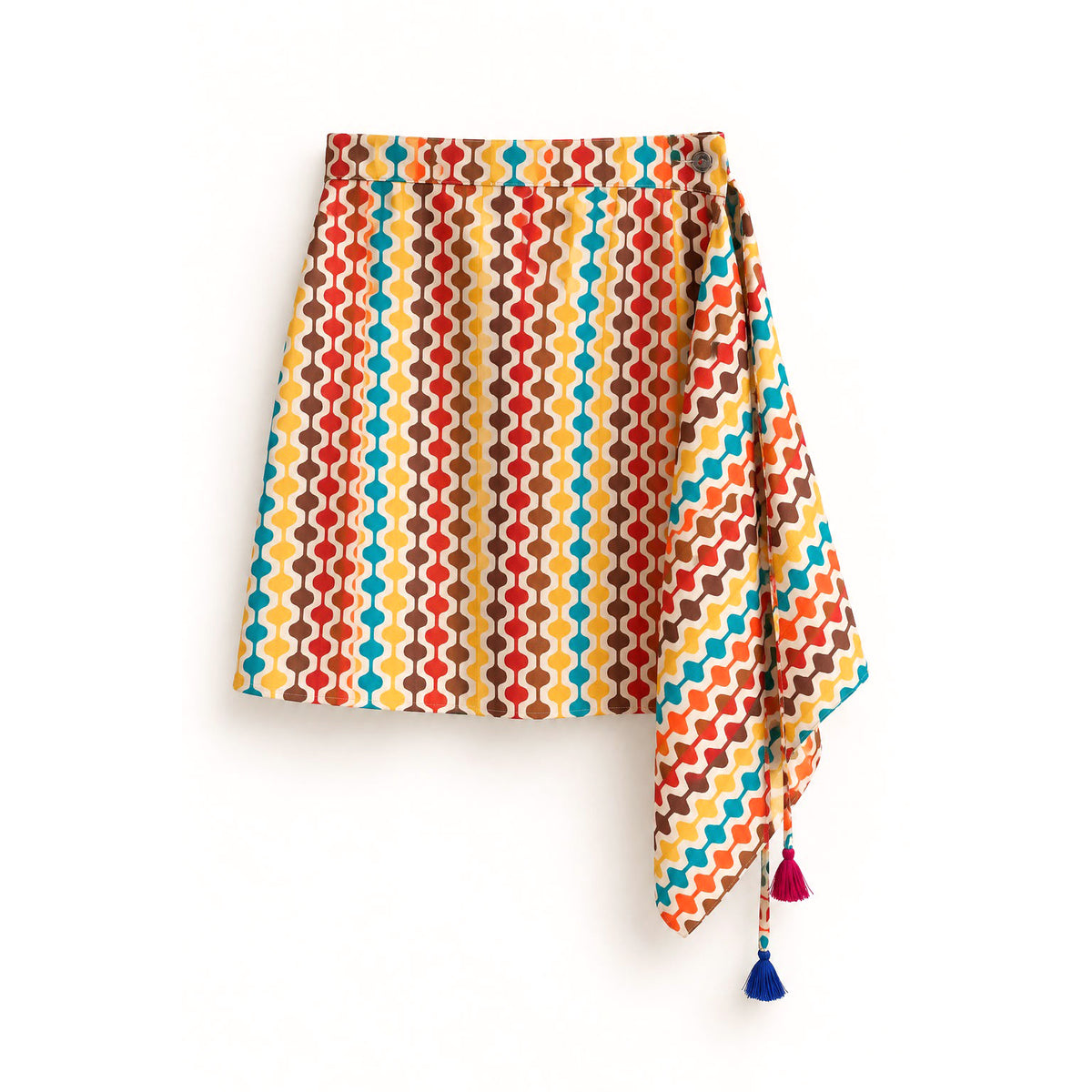 Retro Waves Mini Skirt