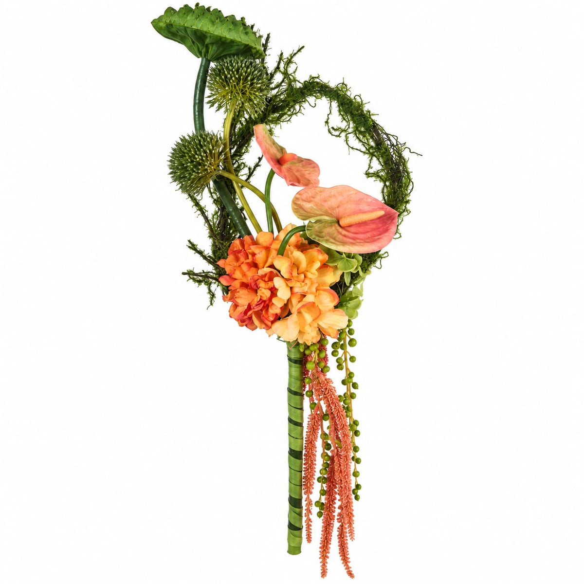 Green & Terracotta Moss Arrangement (Large)