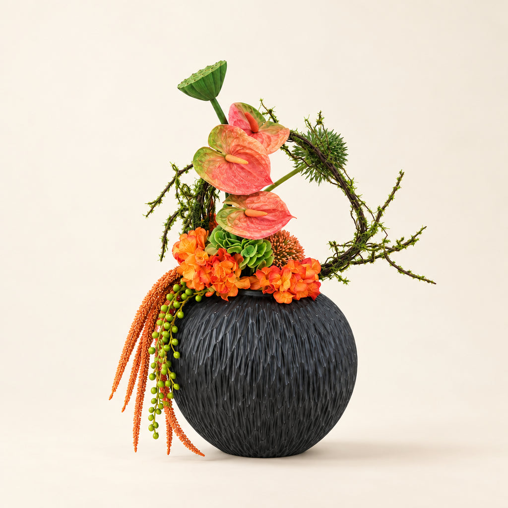 Green & Terracotta Moss Arrangement (Medium)