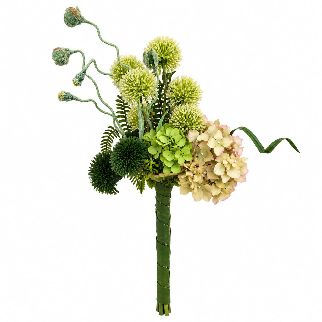 All Greens & Hydrangea Arrangement