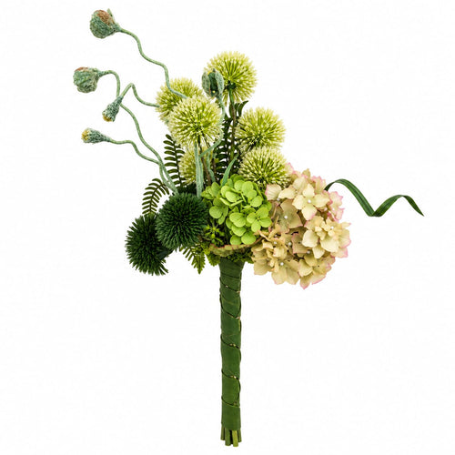 All Greens & Hydrangea Arrangement