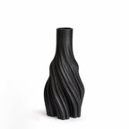 Black Twist Vase