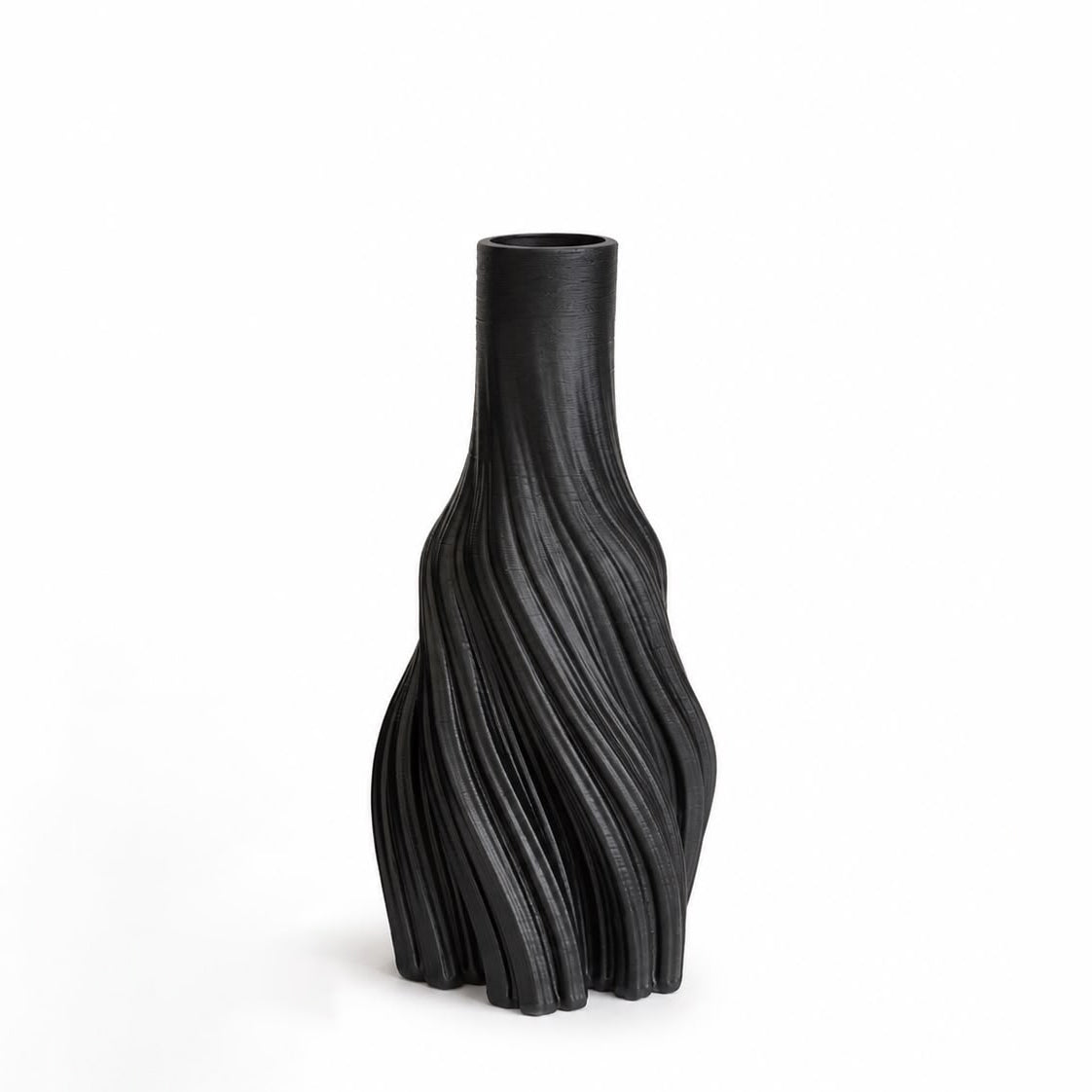 Black Twist Vase