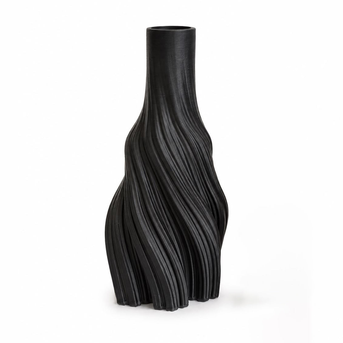 Black Twist Vase