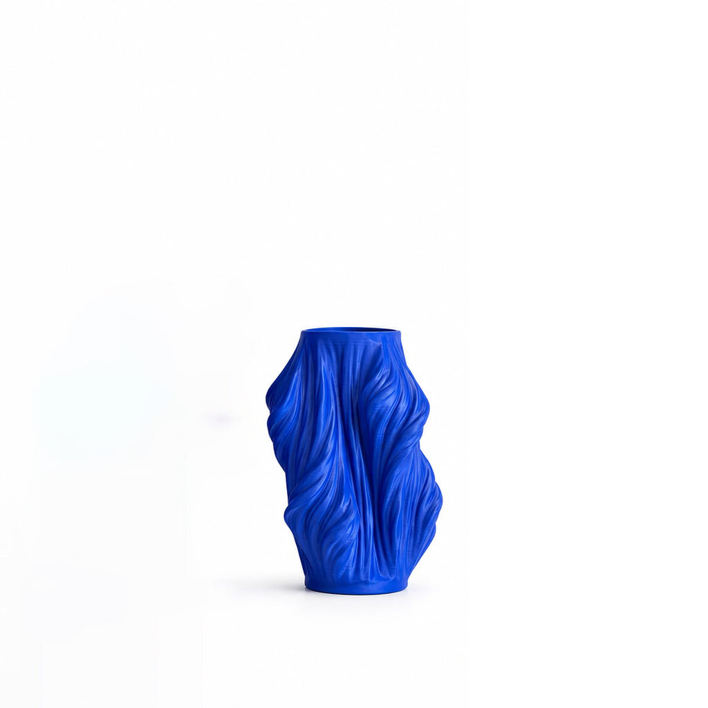 Royal Blue Twirl Vase