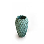 Teal Edged Vase
